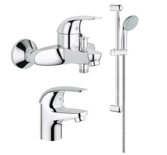 Набір змішувачів Grohe Euroeco 124428