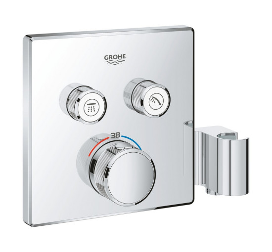 Зовнішня частина термостатичного змішувача для душу Grohe Grohtherm SmartControl 29125000 для двох споживачів