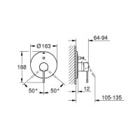 Смеситель для ванны Grohe Essence New (19285001)