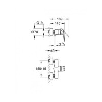 Смеситель для душа Grohe Europlus (33577002)