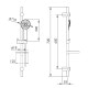 Набор смесителей для раковины и душа Imprese KIT 3в1 хром (kit21082)