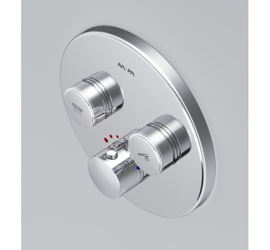 Смеситель для ванны и душа с термостатом, монтируемый в стену AM.PM F50A85700 Inspire V2.0