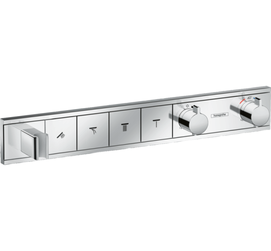 Термостат прихованого монтажу Hansgrohe RainSelect на 4 клавіші, Chrome (15357000)