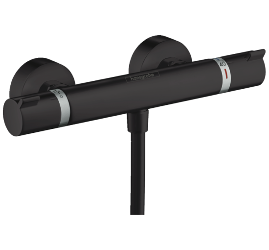 Змішувач Hansgrohe з термостатом для душу Ecostat Matt Black (13116670)
