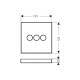 Перемикач Hansgrohe ShowerSelect на 3 клавіші (15764000)