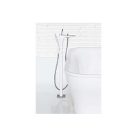 Смеситель Hansgrohe PuraVida напольный хромированный/белый (15473400)