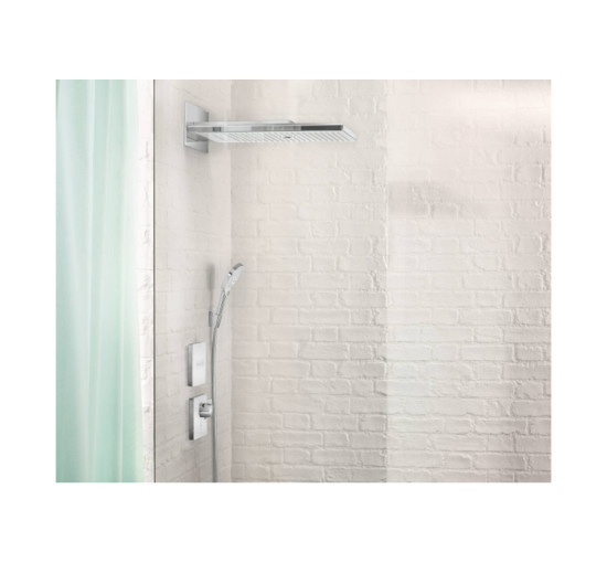 Переключатель Hansgrohe ShowerSelect Glass на 3 клавиши, цвет белый/хром (15736400)
