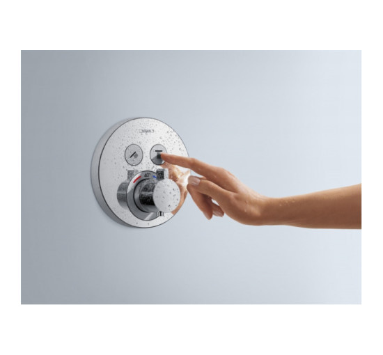 Термостат скрытого монтажа Hansgrohe ShowerSelect S на 2 клавиши Matt White (15743700)