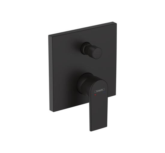 Смеситель Hansgrohe Vernis Shape скрытого монтажа для ванны/душа, верхняя часть Matt Black (71468670)