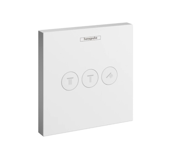 Переключатель Hansgrohe ShowerSelect на 3 клавиши Matt White (15764700)