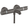 Змішувач Hansgrohe з термостатом для ванни Ecostat Comfort Brushed Black Chrome (13114340)