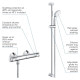 Змішувач для душу із термостатом GROHE Precision Flow хром латунь з душовим набором 34842000