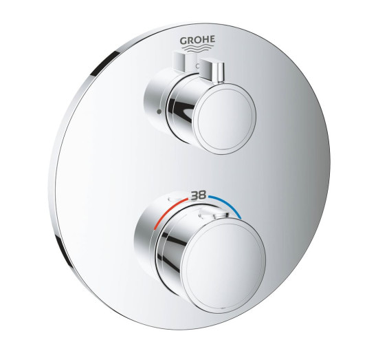 Наружная часть смесителя без скрытой части GROHE GROHTHERM хром латунь 158мм 24075000