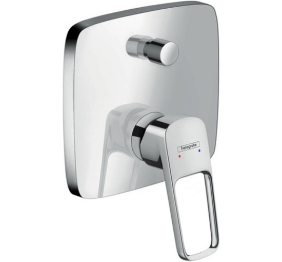 Наружная часть смесителя без скрытой части HANSGROHE Logis Loop хром латунь 155x155мм 71264000