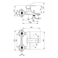 Змішувач для ванни Qtap Svitava 3011107DC