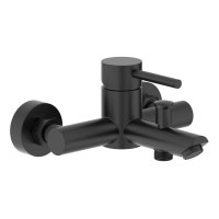 Смеситель для ванной однорычажный с коротким изливом VOLLE CRUZE черный нержавеющая сталь 1547.030104