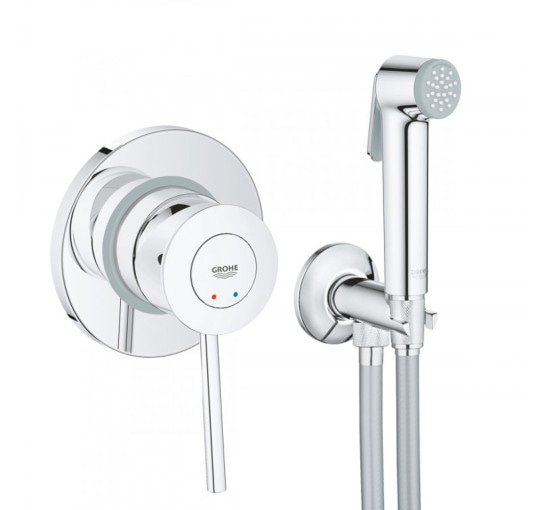 Змішувач прихованого монтажу для гігієнічного душу GROHE BauClassic хром латунь 105мм UA2904800S