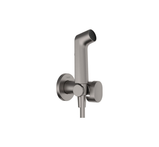 Комплект гігієнічного душу Hansgrohe S EcoSmart+ на змішану воду Brushed Black Chrome (29232340)