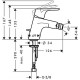 Смеситель Hansgrohe Focus E для биде ECO картридж (31928000)