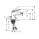 Смеситель для биде Axor Citterio Lever rhombic cut pup-up Chrome 39201000