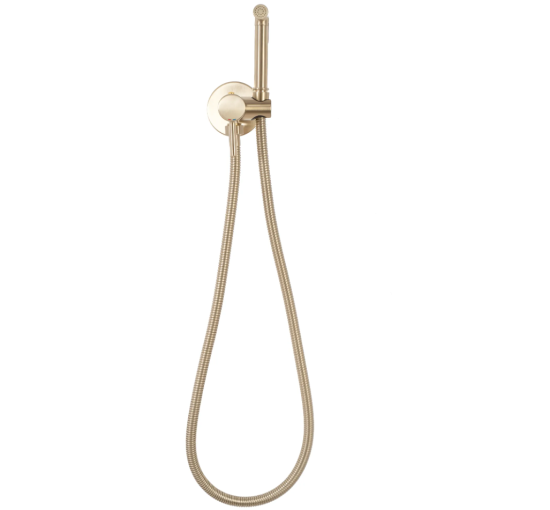 Набір душу гігієнічного REA LOOP BRUSHED GOLD