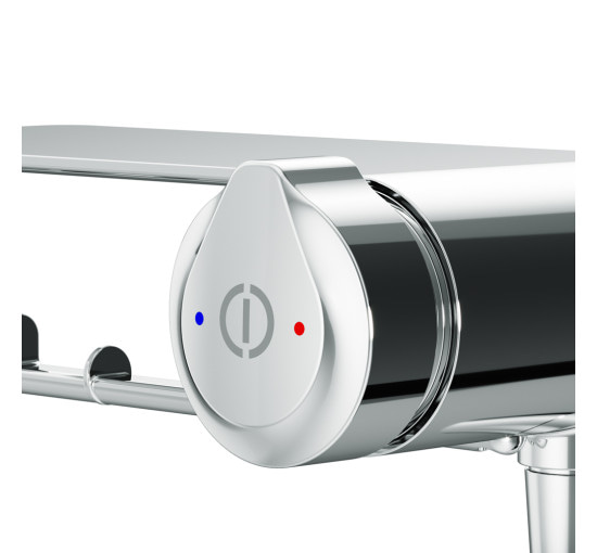 Змішувач TouchReel, що монтується в стіну з гігієнічним душем та полицею AM.PM F0H85A800 X-Joy