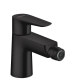 Смеситель Hansgrohe Talis E для биде Matt Black со сливным гарнитуром (71720670)