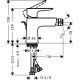 Смеситель Hansgrohe Talis E для биде Matt Black со сливным гарнитуром (71720670)