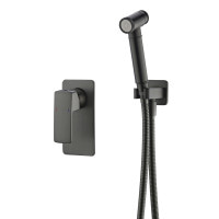 Набор гигиенический со смесителем скрытого монтажа Imprese GRAFIKY графит хром (ZMK041807120)