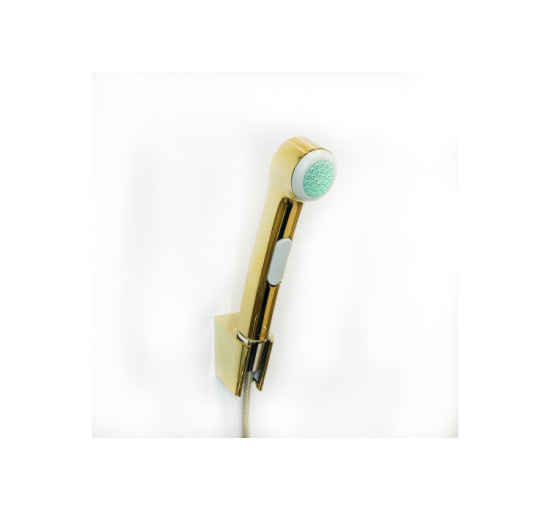 Гігієнічний душ Hansgrohe зі шлангом 1.2 м та тримачем Polished Gold Optic (32129990)