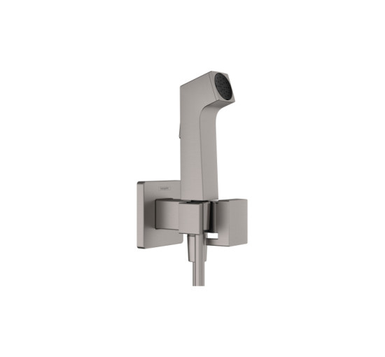 Комплект гігієнічного душу Hansgrohe E EcoSmart+ на змішану воду Brushed Black Chrome (29233340)