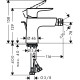 Смеситель Hansgrohe Talis E для биде Matt White со сливным гарнитуром (71720700)