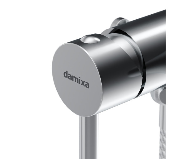 Смеситель, монтируемый в стену, с гигиеническим душем и держателем Damixa 211000000 Option