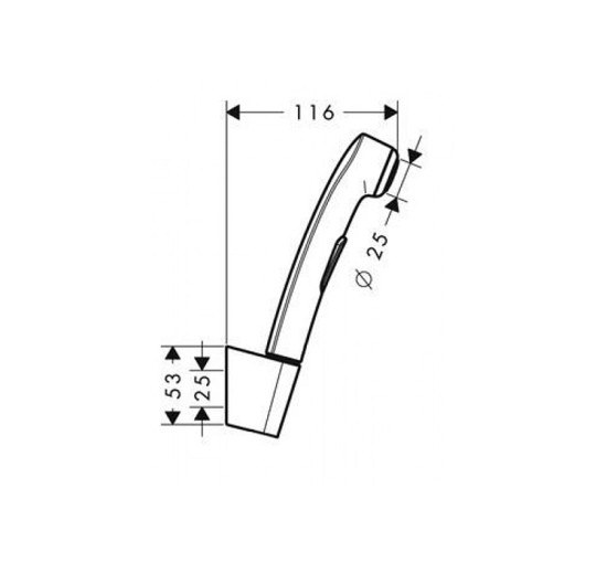 Гигиенический ручной душ Hansgrohe Chrome (96907000)