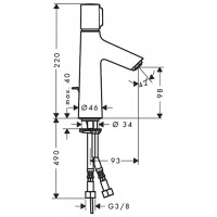 Змішувач Hansgrohe Talis Select S для біде (72202000)