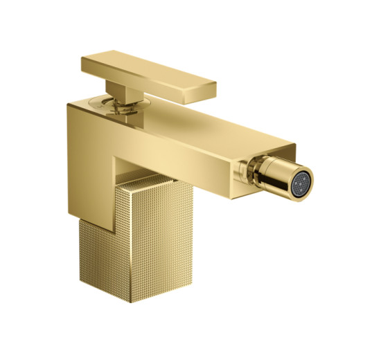 Змішувач для біде Axor Edge з push-open Diamond Cut / Polished Gold Optic 46211990
