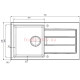 Кухонна мийка Franke Sirius SID 611-78 Slim (114.0497.958) з тектонайта - врізна - оборотна - колір Білий (2 отвори)