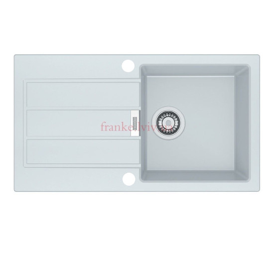 Кухонна мийка Franke Sirius SID 611-78 Slim (114.0497.958) з тектонайта - врізна - оборотна - колір Білий (2 отвори)