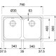 Кухонная мойка Franke Logica Line LLL 620-79 (101.0381.839) нержавеющая сталь - врезная - декорированная