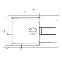 Кухонная мойка Franke Sirius SID 611-78 XL (114.0497.954) из тектонайта - врезная - оборотная - цвет Белый (2 отверстия)