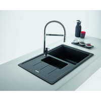 Кухонная мойка Franke Basis BFG 651-78 (114.0272.603) гранитная - врезная - оборотная - цвет Оникс