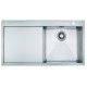 Кухонна мийка Franke Planar PPX 211 TL (127.0203.465) нержавіюча сталь - монтаж врізний або у рівень зі стільницею - полірована - крило зліва