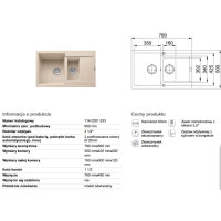 Кухонная мойка Franke MARIS MRG 651-78 бежевый 780x500 (114.0381.010)