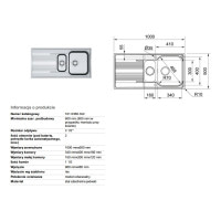 Кухонна мийка Franke SMART SRX 651 1000x500 (101.0368.322)