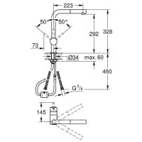 Смеситель для кухни Grohe Minta (32168000)