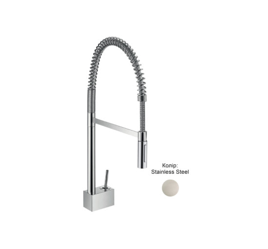 Змішувач Axor Starck 240 Semi-Pro для кухні (10820800) Stainless Steel