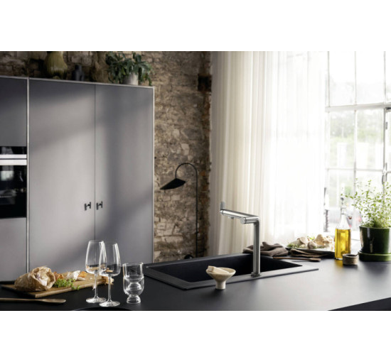 Смеситель Hansgrohe Aqittura M91 FilterSystem 240 1jet кухонный сет из Harmony (76802000) Chrome