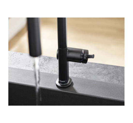 Смеситель Hansgrohe Talis 210 2jet кухонный с вытяжным изливом Sbox (72801800) Stainless Steel