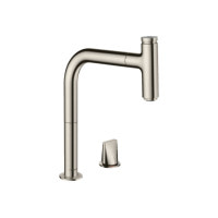 Змішувач Hansgrohe Metris Select 200 кухонний з витяжним виливом на 2 отвори Sbox (73804800) Stainless