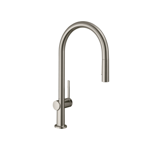 Смеситель Hansgrohe Talis 210 2jet кухонный с вытяжным изливом Sbox (72801800) Stainless Steel